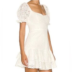 ASTR White eyelet dress
